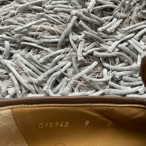 Gucci Loafers Horsebit GG Brown / Beige Monogram Canvas 9 US / 9 E Men’s - Picture 8 of 10